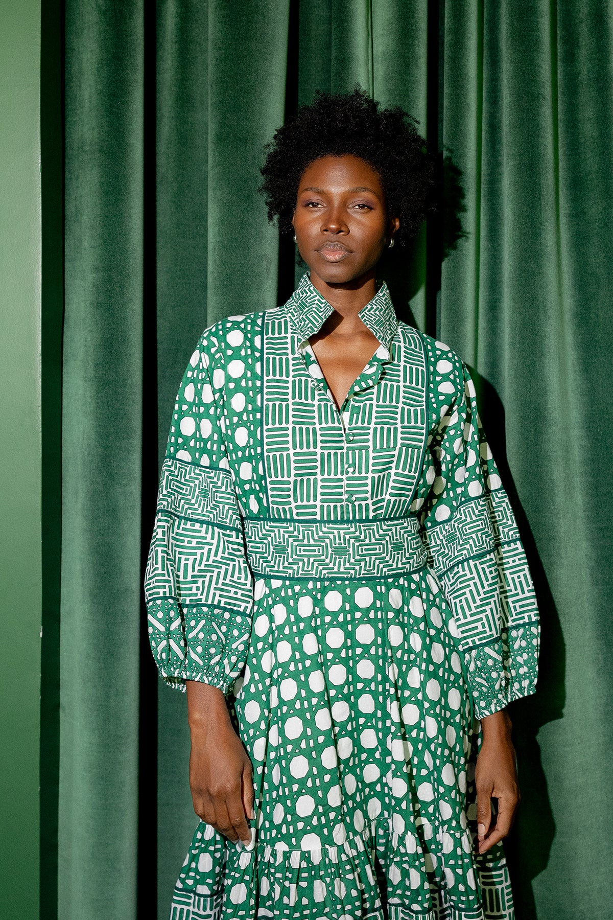 SUE SARTOR Flounce™ | Pine Green Caning © 2023 | SUE SARTOR