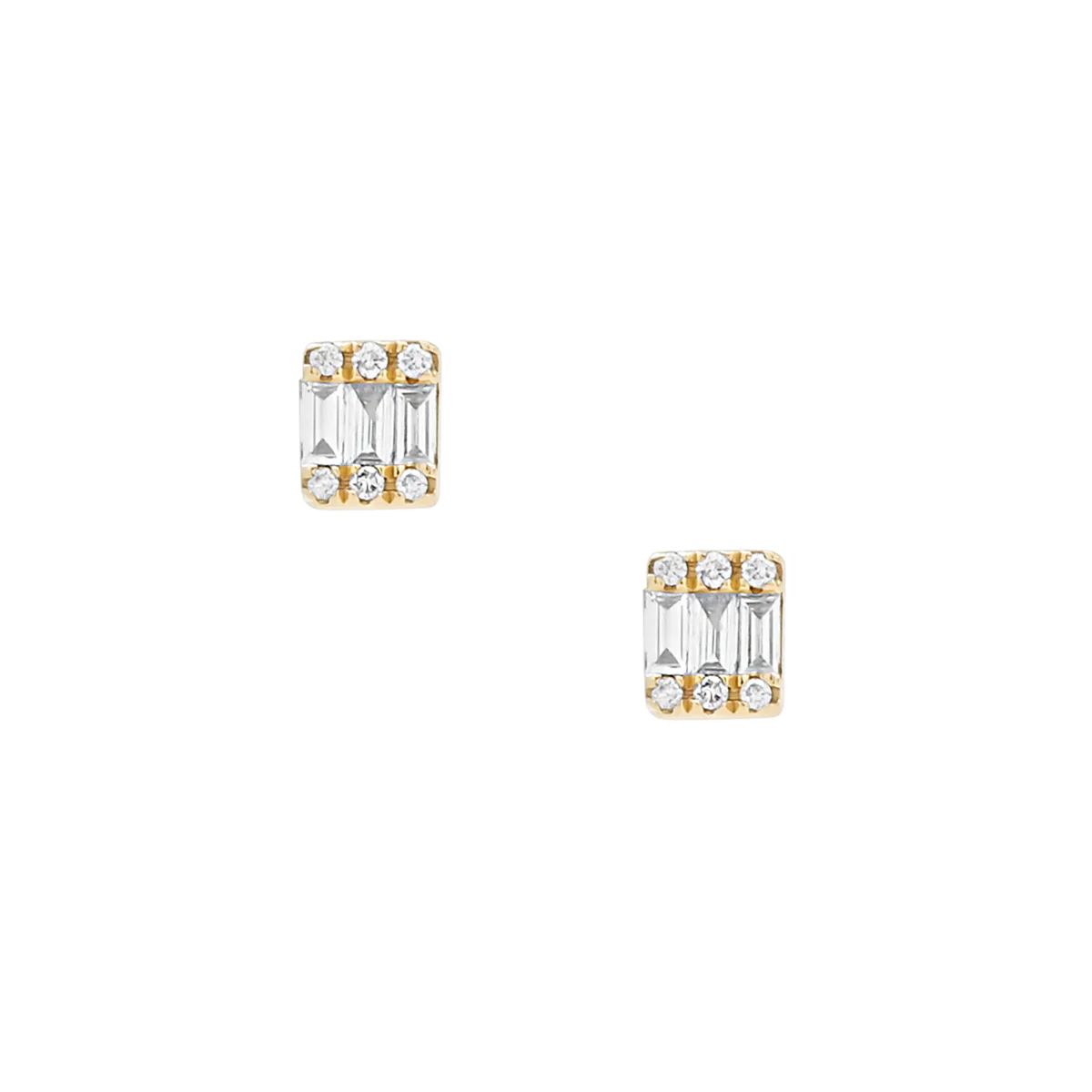 Mixed Diamond Shape Studs | AMO Jewelry by Ana Mari Ortega