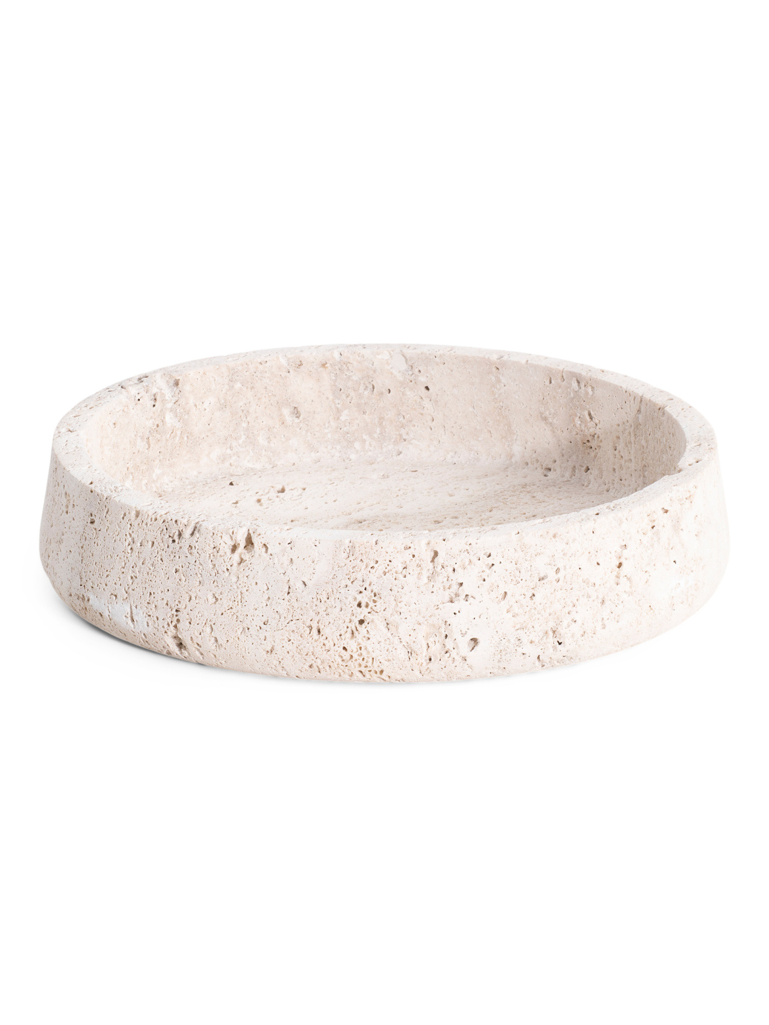 12in Travertine Stone Bowl | TJ Maxx