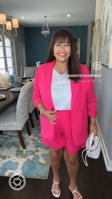 The cutest blazer linen shirt set from Walmart. Paired with a Terra and Sky top. Perfect summer style  

#LTKmidsize #LTKstyletip #LTKfindsunder50