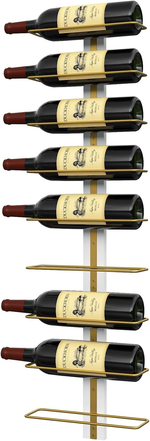 B4Life Wine Rack Wall Mounted for 9 Wine Bottles, Wood Wine Racks for Wall, Wine Holder Wine Bott... | Amazon (US)