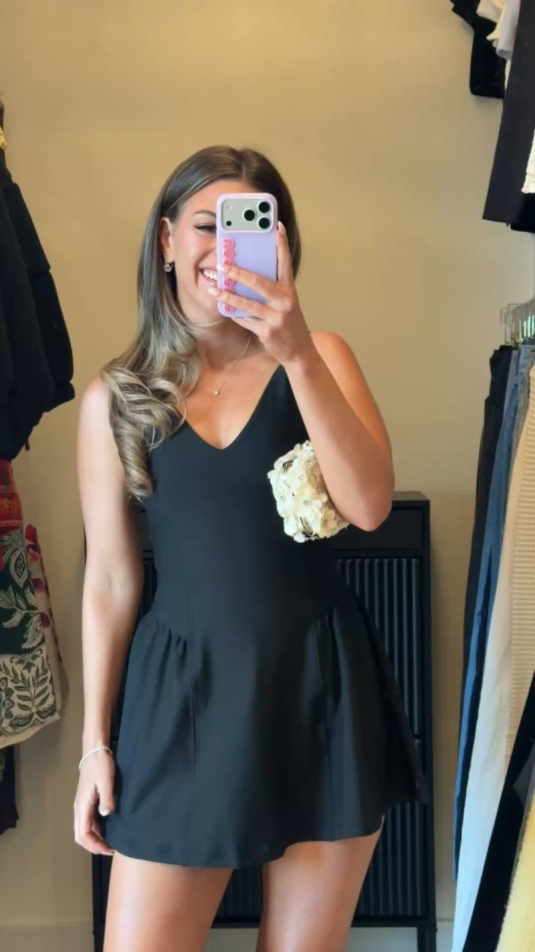 black abercrombie workout dress with built in bra and shorts styled with white floral-embellished clutch and black strappy heels fall outfit 🍂

I’m 5’4” and wearing my usual small

electric picks code: emerson20 
vici code: emerson30
lulus code: emerson20 (first purchase) 

workout dress, activewear, athleisure, exercise dress, black dress, fall looks, fall outfit, holiday outfit, game day outfit, skort outfits, athletic skorts, casual skort outfits, summer skort outfits, skort dress, everyday skort outfits

#LTKActive #LTKSeasonal #LTKootd