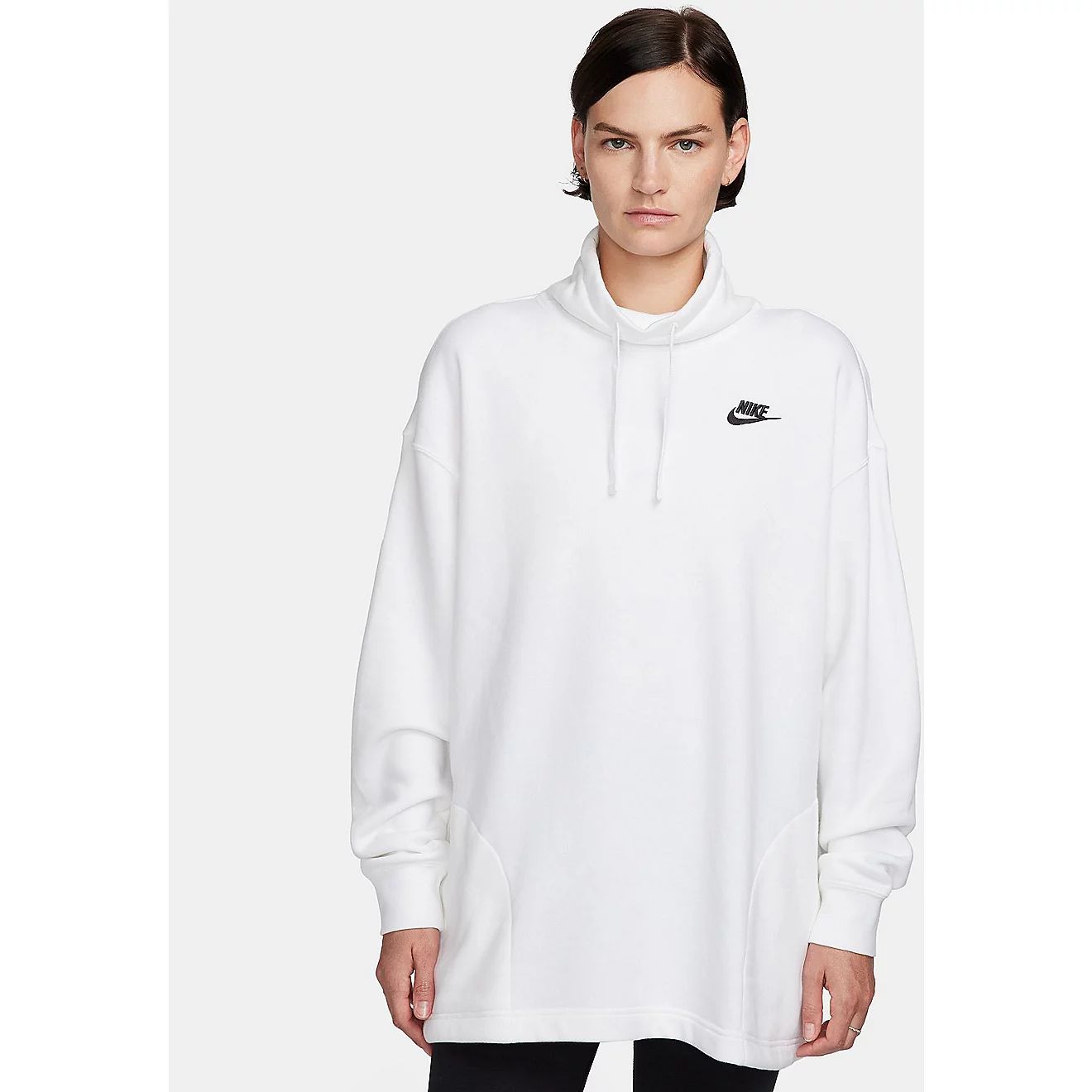 Nike Women's Sportswear Club Fleece Oversized Mock Neck Sweatshirt | Academy | Academy Sports + Outdoors