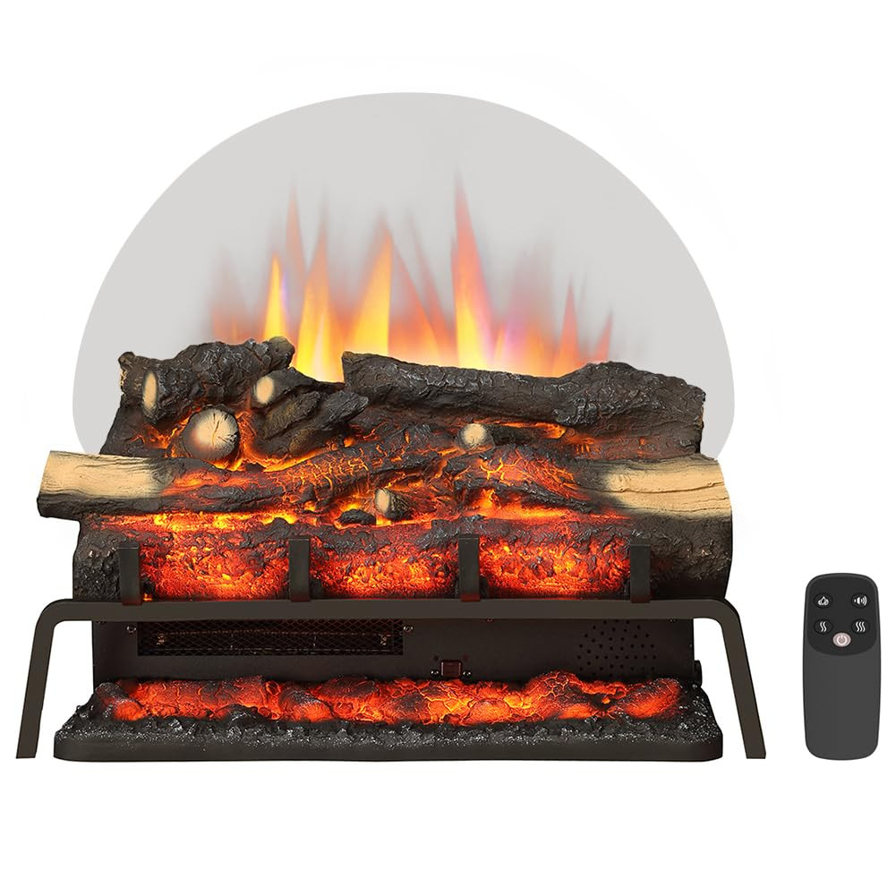 LegendFlame 23" W Free Standing Electric Fireplace Log Set (EF290), Fireplace Insert, Heater 750W... | Amazon (US)