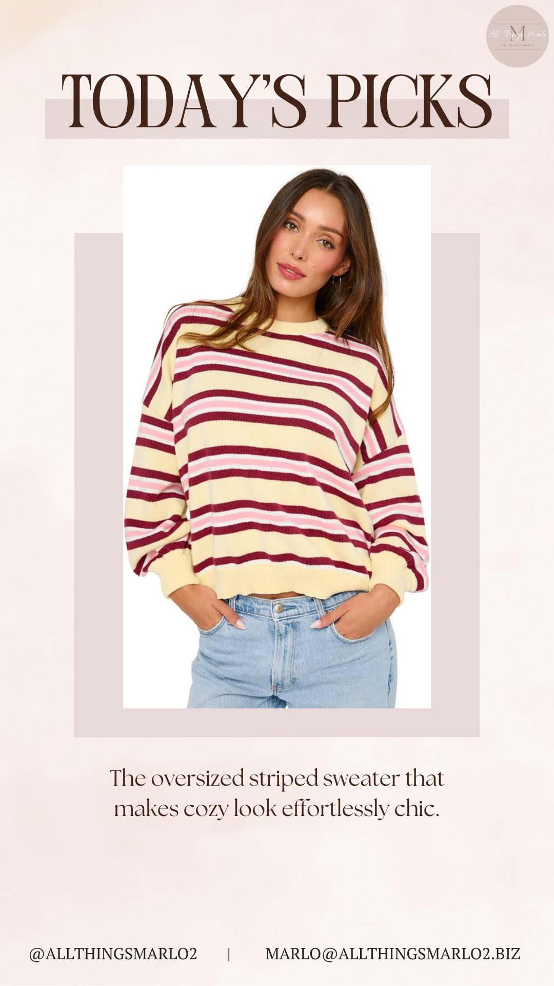 The oversized striped sweater that makes cozy look effortlessly chic. 

 #LTKSeasonal #LTKWorkwear #LTKTravel
