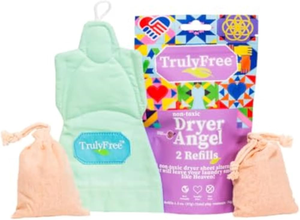 Truly Free Dryer Angel: Refillable Non-Toxic Dryer Sheet Alternative, Fabric Softener and Scent B... | Amazon (US)