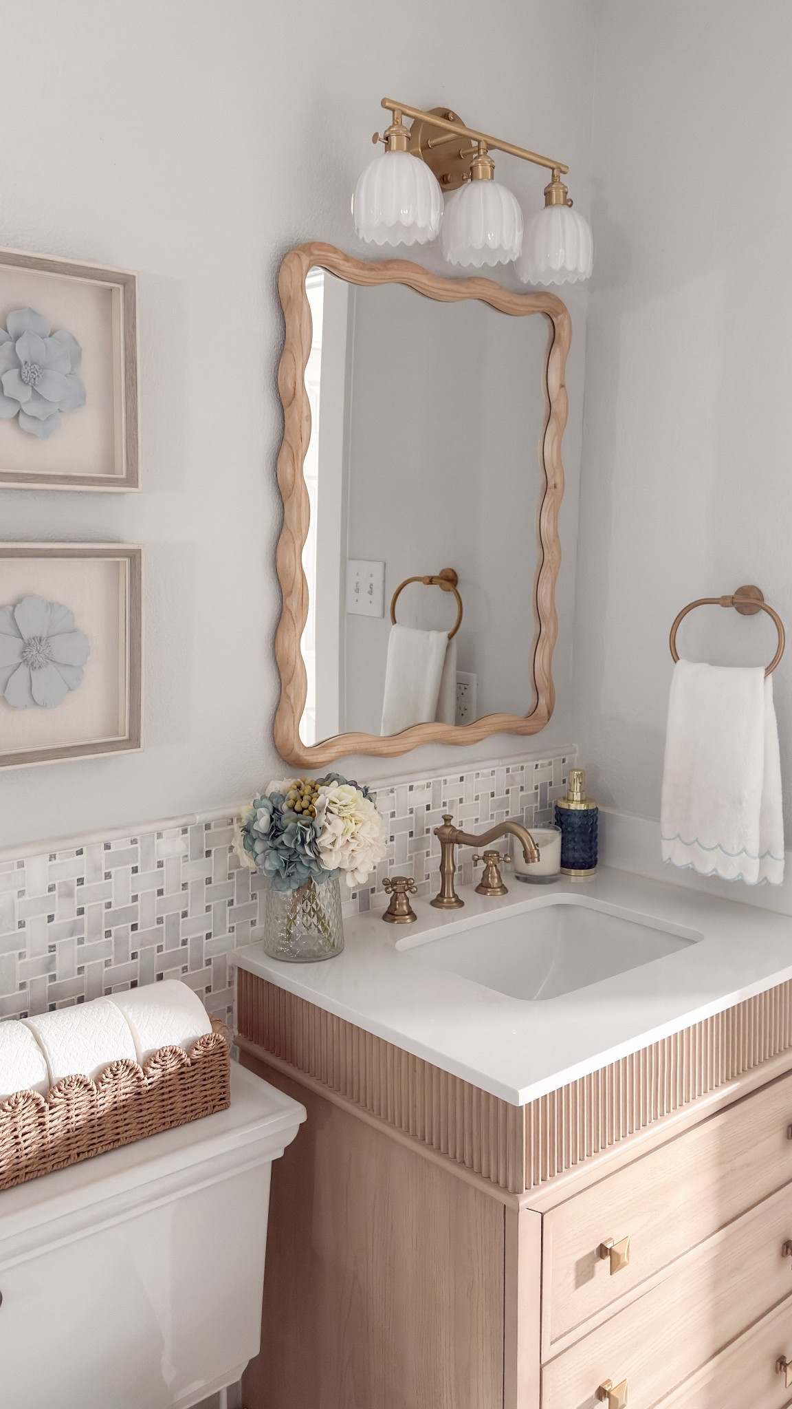 Light and Airy Bathroom decor 

#LTKHome #LTKFindsUnder50 #LTKSeasonal