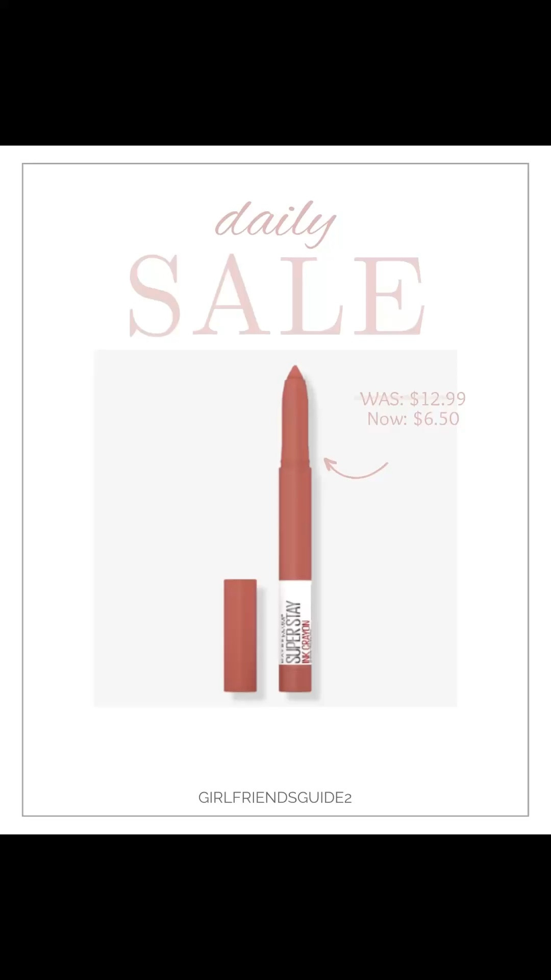 Maybelline SuperStay Ink Crayon in Reach High. Smudge and transfer resistant. On sale!

#lipcrayon #lipstick #maybelline 

#LTKBeauty #LTKSaleAlert