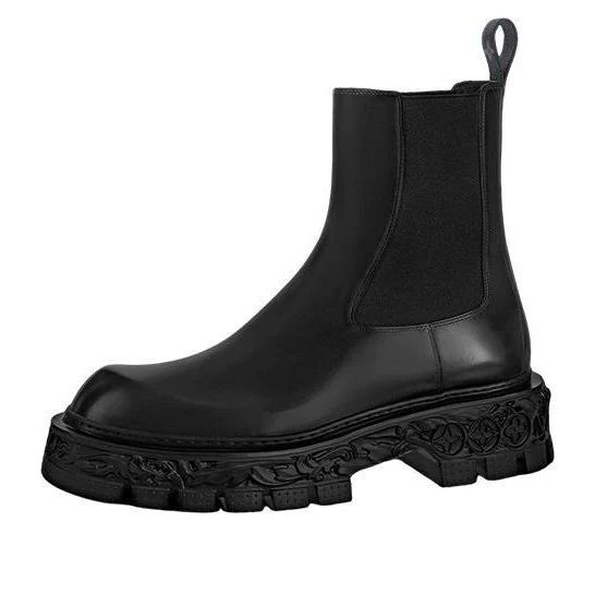 LOUIS VUITTON LV Baroque Chelsea Boots 'Black' | KICKS CREW