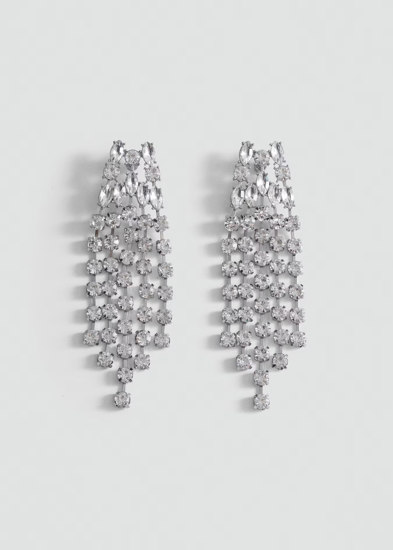 Cascade earrings with faceted crystals - Women | MANGO USA | Mango (US/MX/AU)