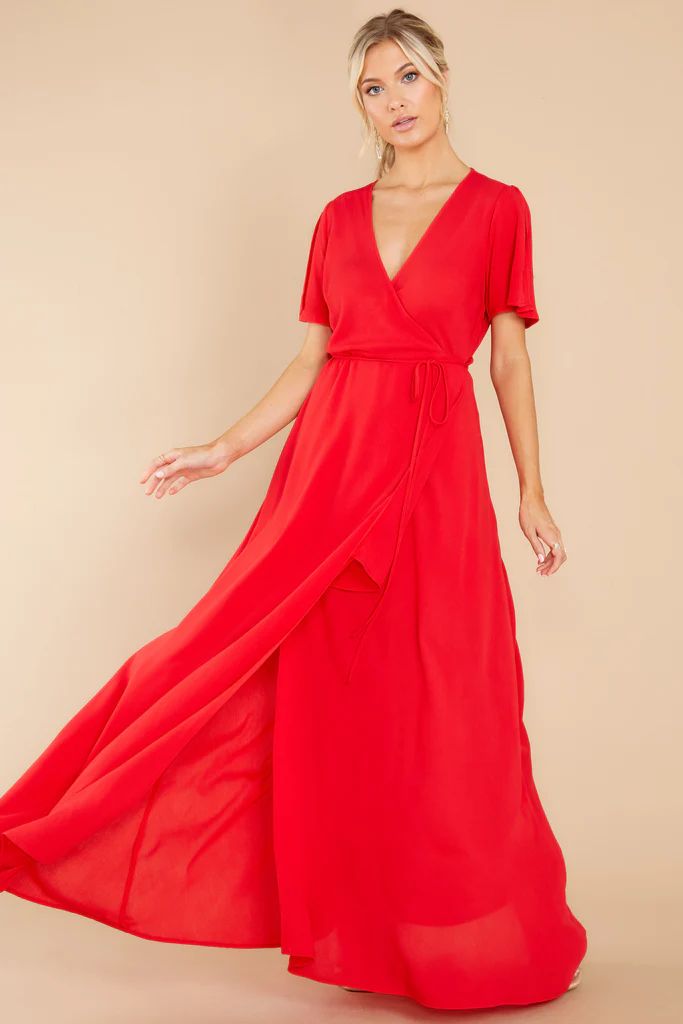 Sophisticated Style Red Maxi Dress | Red Dress 