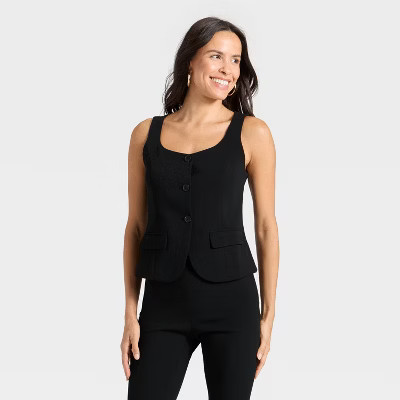 Women's Signature Crepe Scoop Vest - A New Day™ | Target