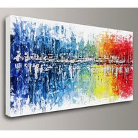 Abstract Painting Acrylic Art Oil Large Canvas Wall Home Office Interior Bedroom Decor Modern Fine A | Etsy (US)