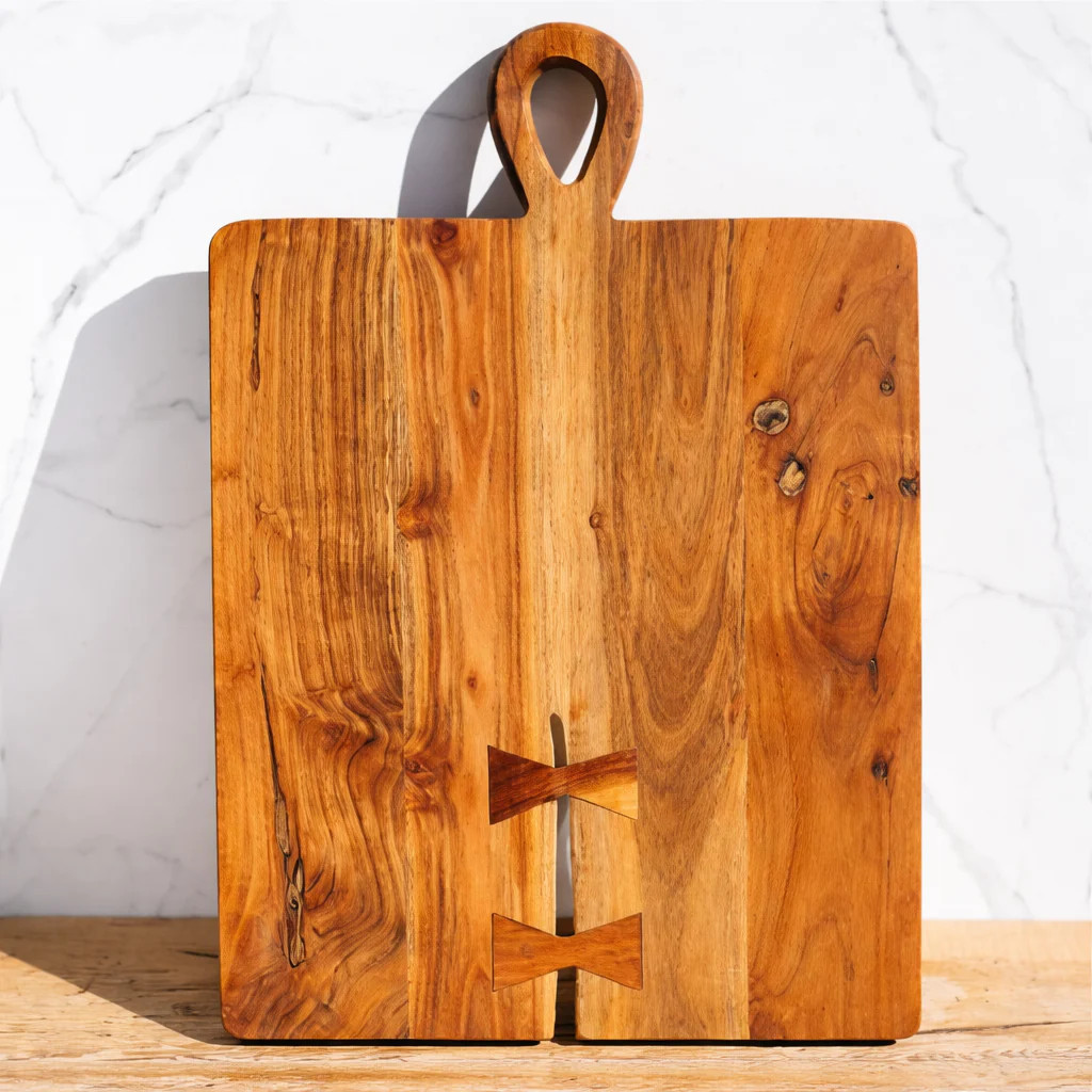 Wide Split Wood Cutting Board | River Chic Designs