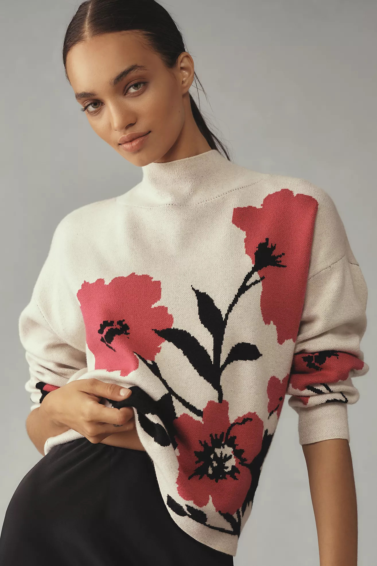 The Carys Mock-Neck Sweater by Maeve | Anthropologie (US)