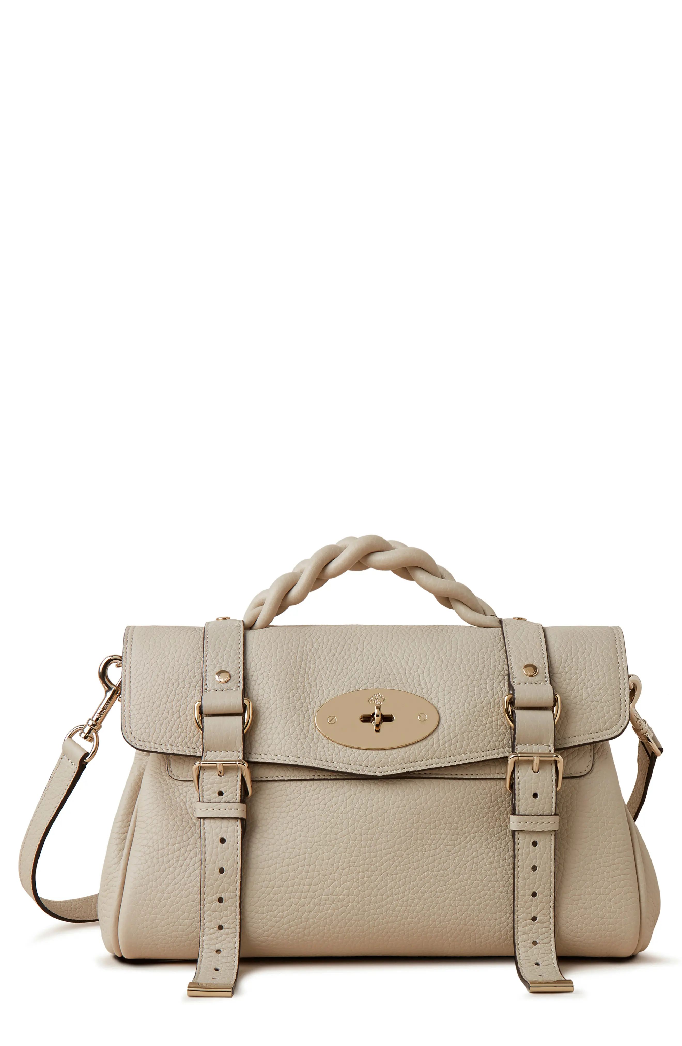 Mulberry Alexa Leather Satchel in Chalk at Nordstrom | Nordstrom