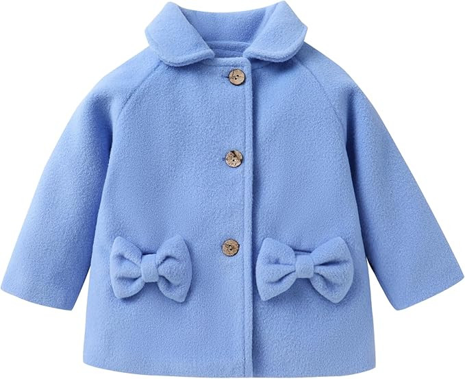 Baby Coats Fall Winter Kid Baby Girl Cloak Button Jacket Clothes Baby Outwear Clothes | Amazon (US)
