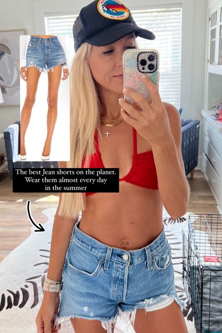 The best Jean shorts on the planet. I wear them almost daily in the summer. I sized up for a looser fit. Jean short denim shorts vacation summer outfit 

#LTKtravel #LTKunder100 #LTKstyletip