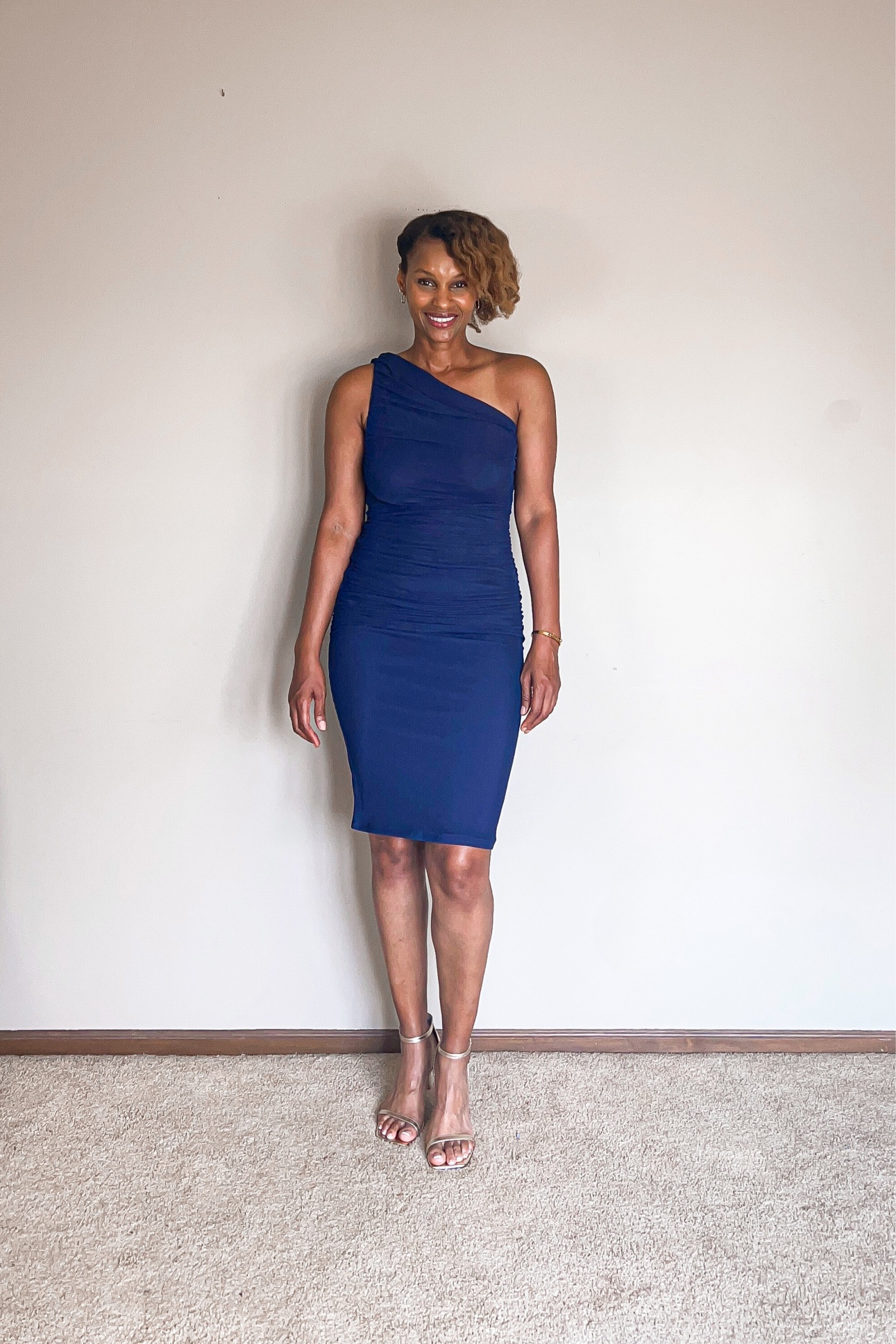 Great one shoulder wedding guest or summer special event dress. The fit is awesome and the price is great. 

#LTKover40 #LTKfindsunder50 #LTKwedding