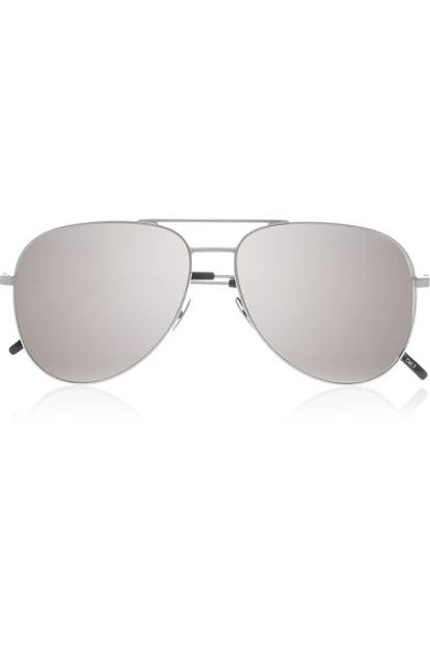 Aviator-style metal mirrored sunglasses | NET-A-PORTER (UK & EU)
