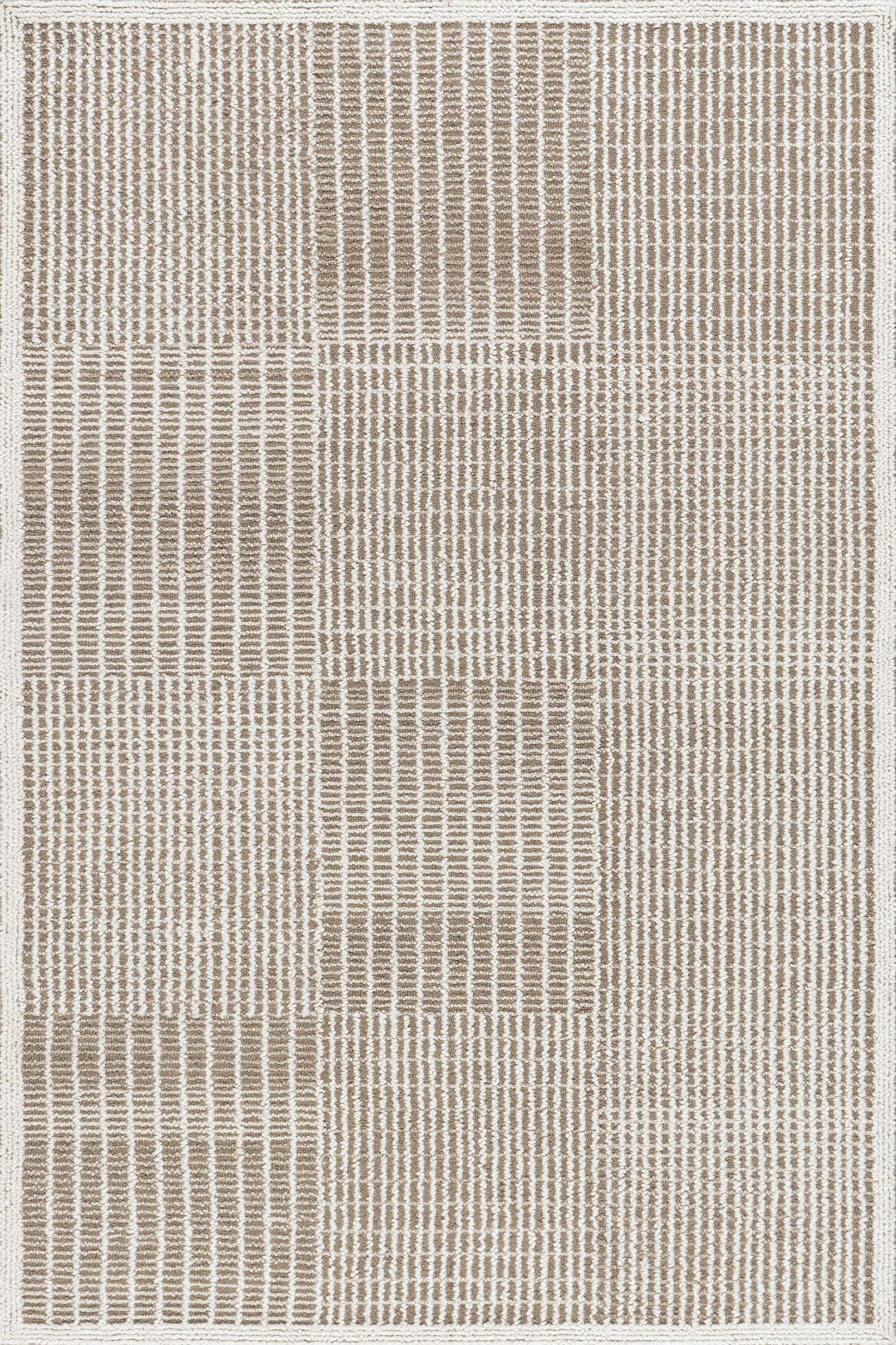 Montecito Tiled Wool Rug | Taupe | Rugs USA