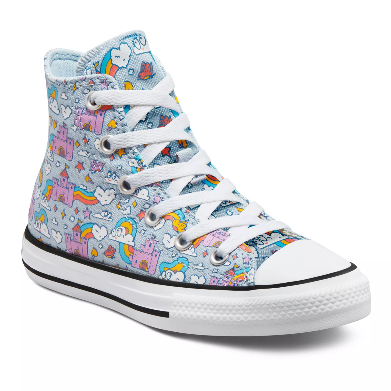 Converse Chuck Taylor All Star Rainbow Castles Little Kids' High Top Sneakers, Girl's, Size: 11, Tur | Kohl's