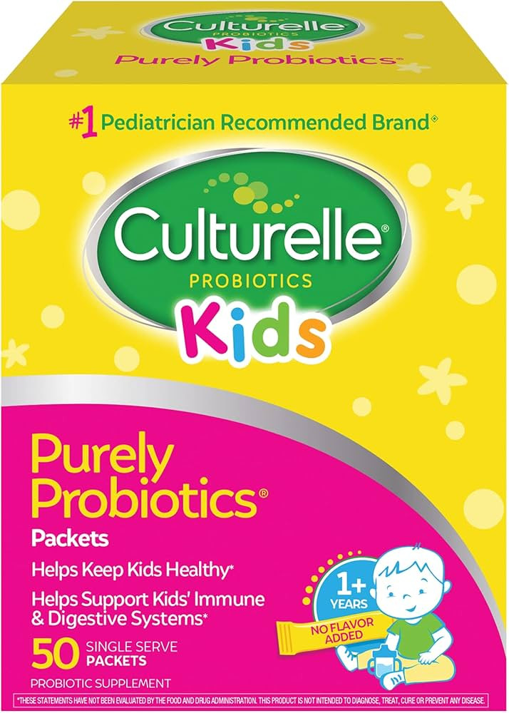 Culturelle Kids Daily Probiotic Packets for Kids, (Ages 3+) - 50 Count – From the #1 Pediatrici... | Amazon (US)
