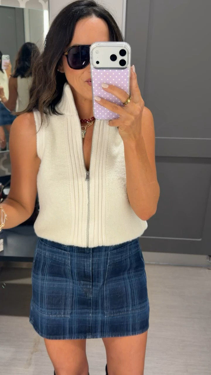 J.CREW & FREE PEOPLE VIBES AT TARGET!!! 🤎 This outfit looks SO much more expensive than it is! The sweater vest + plaid skort + tall boots is such an easy fall combo, and I’m OBSESSED with how elevated it looks! 👏🏻🍂

@Target 

#targetstyle