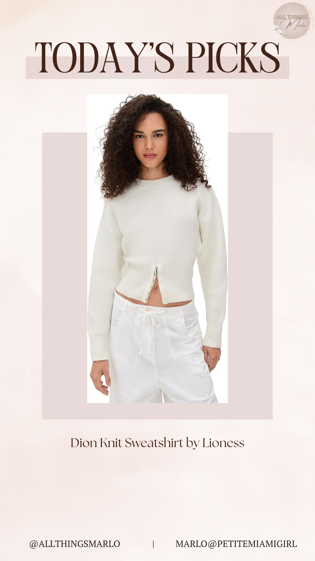 Dion Knit Sweatshirt by Lioness 

 #LTKHoliday #LTKSeasonal #LTKOver40