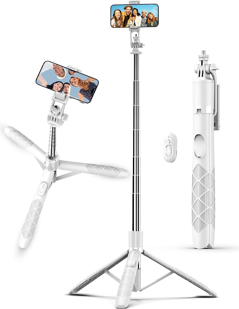 71" Cell Phone Selfie Stick Tripod, Smartphone Tripod Stand with Remote, Extendable Phone Tripod ... | Amazon (US)