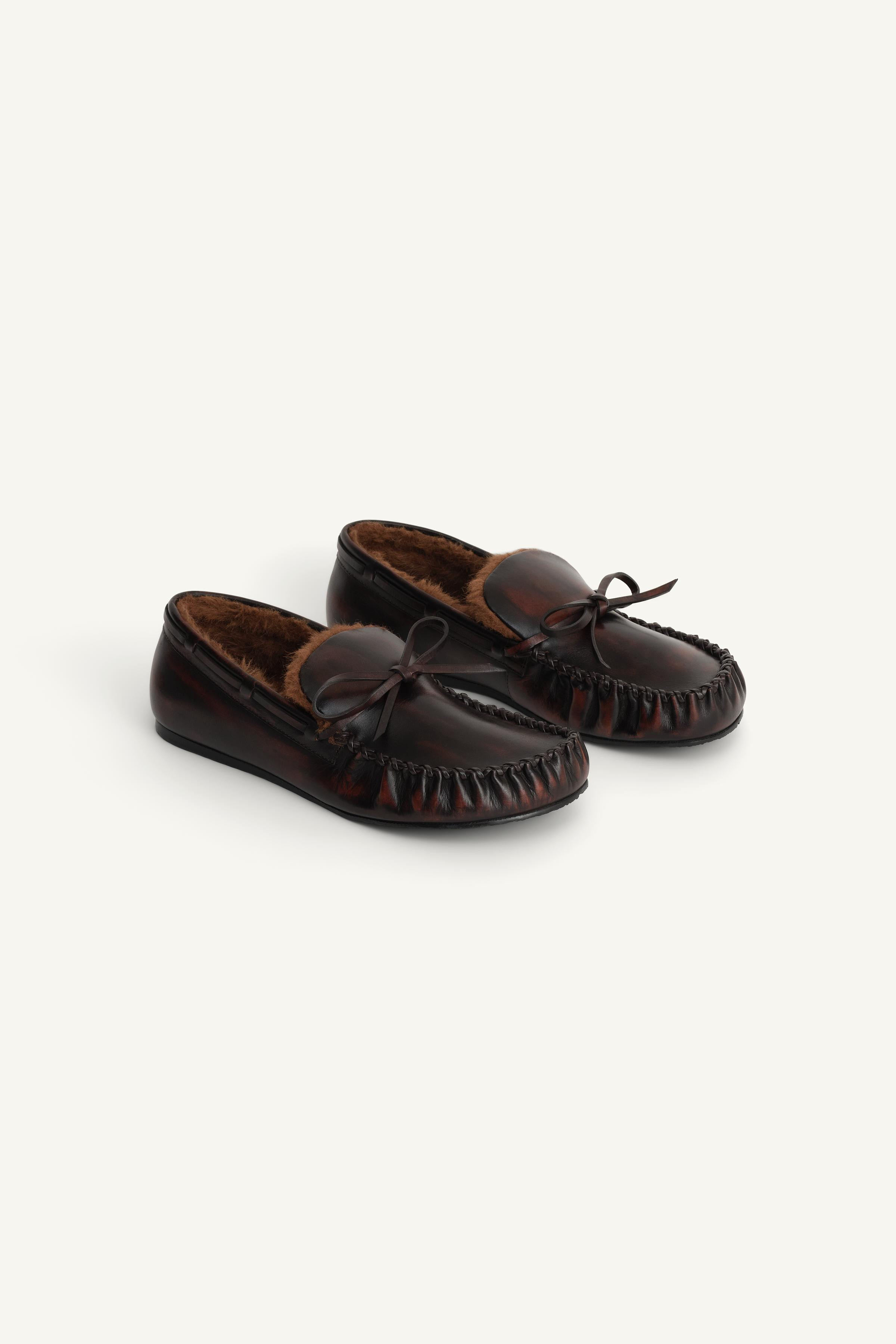 LIMITED EDITION LEATHER LOAFERS | Zara Canada