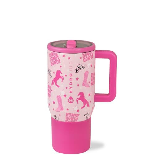 HydroJug Kids - 20 oz Insulated Kids Water Bottle with Flip Straw & Handle | Leak-Proof & Durable | Perfect for School, Sports, Lunch, Travel & Camp, Cowgirl | Amazon (US)