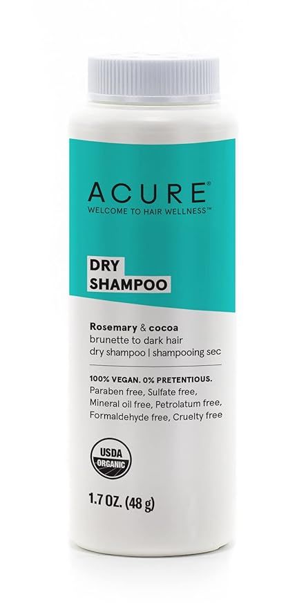 Acure Dry Shampoo - Brunette to Dark Hair | 100% Vegan | Certified Organic | Performance Driven H... | Amazon (US)