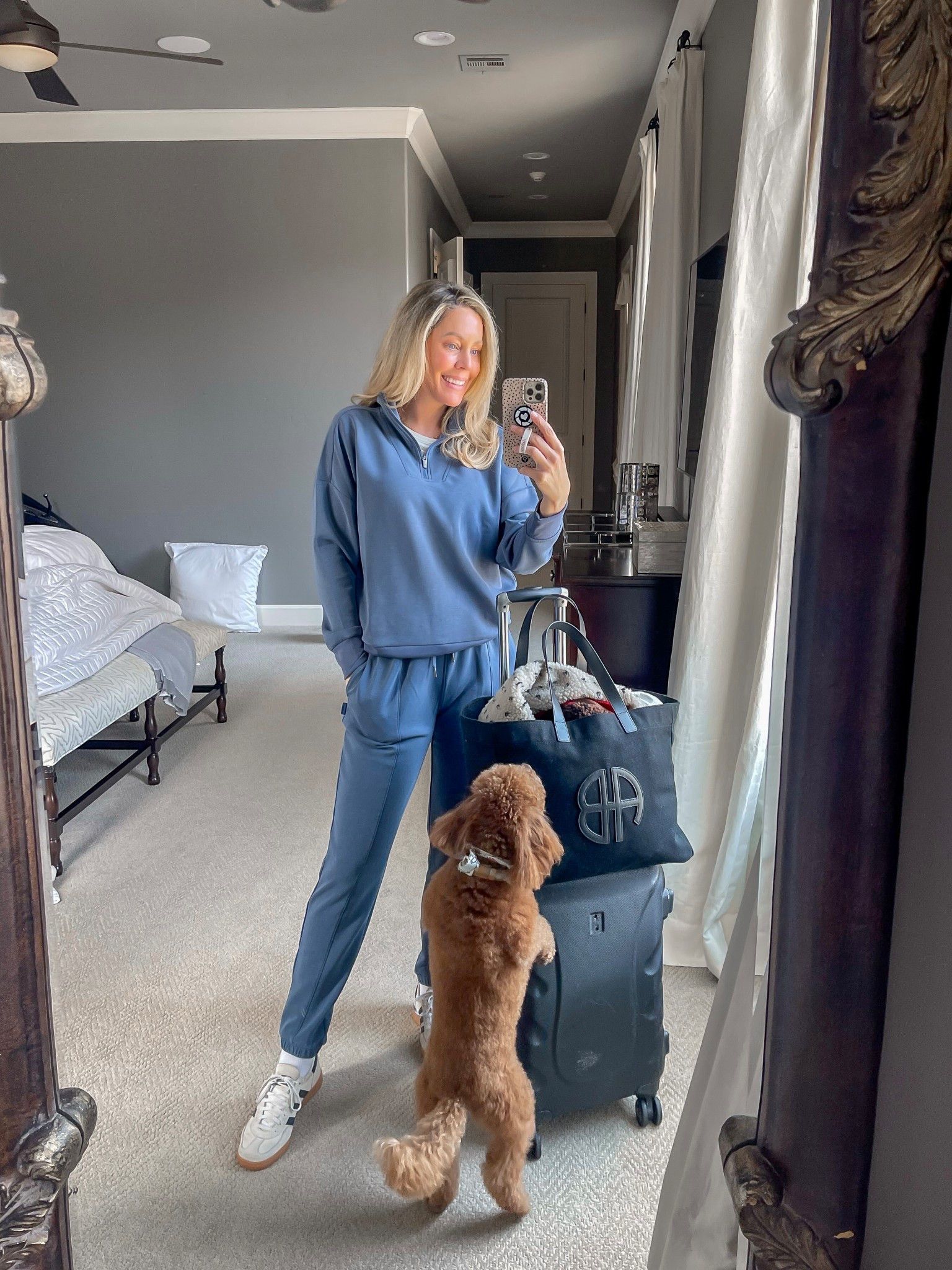 @Tommy John 30% off. I love this set. Super soft and luxe fabric. Wearing size small. The blue shade is so pretty. #traveloutfit #travel 

#LTKmomlife #LTKSaleAlert #LTKootd