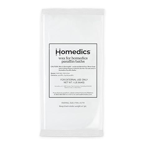 HoMedics ParaSpa Paraffin Wax Refill | Two 1-Pound Packages - 100% Pure Paraffin Wax | 16 Oz (Pac... | Amazon (US)