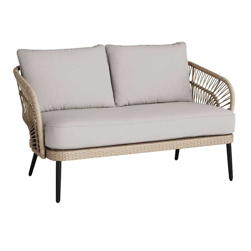 Shop all  Found & Fable




Paloma Taupe Patio Loveseat Wicker with Sand Cushions








	
		
	... | At Home
