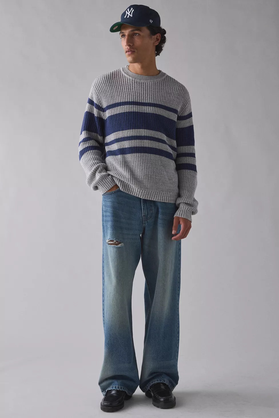 UO Fisherman Crew Neck Sweater | Urban Outfitters (US and RoW)