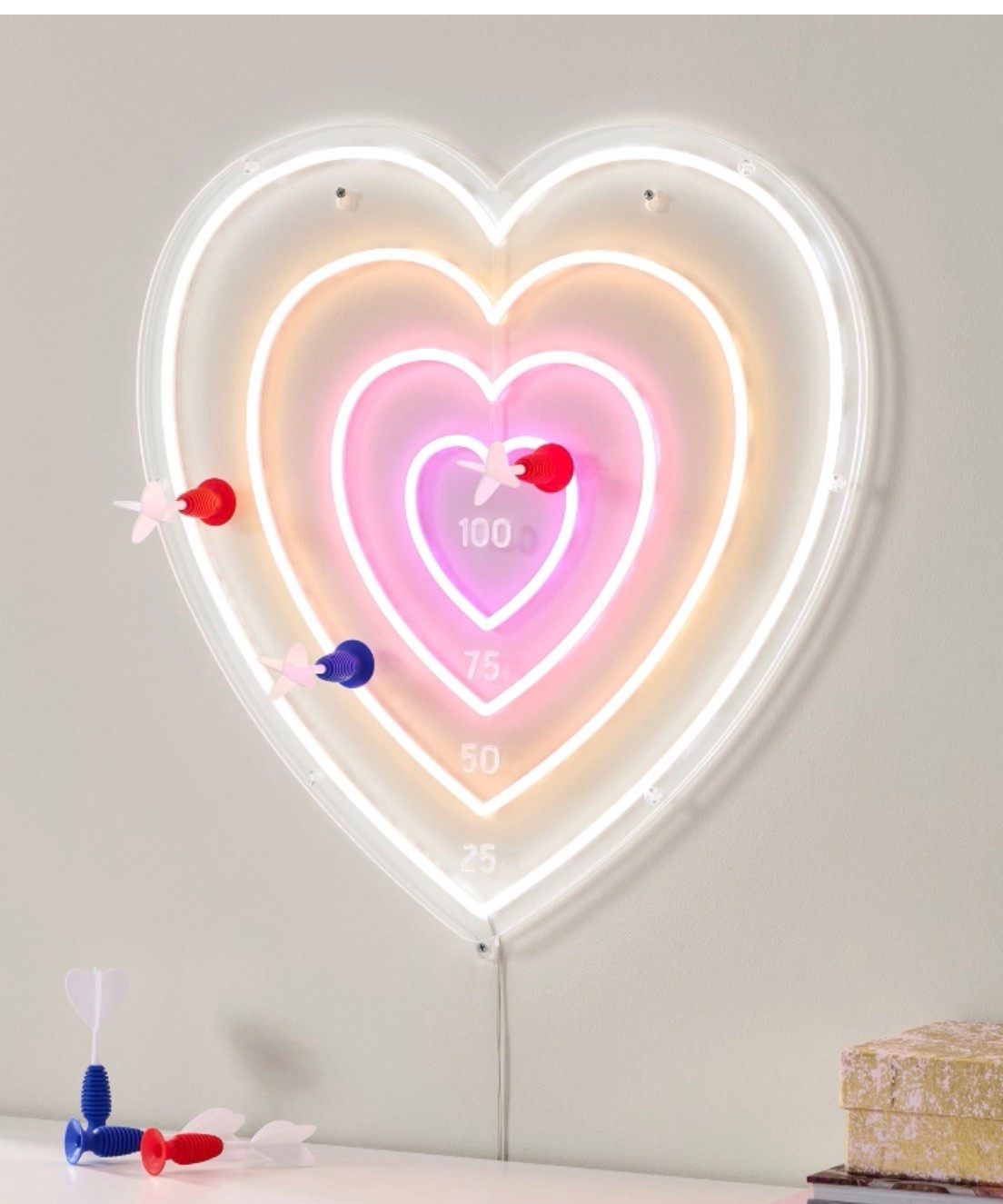 Heart Dartboard Neon

Glow for the win with our neon dartboard, lit up in heart-shaped rings of yellow, pink and white. With its vibrant colors and playful vibe, it’s an easy way to level up your game space—and aim.

#LTKKids #LTKHome #LTKSeasonal