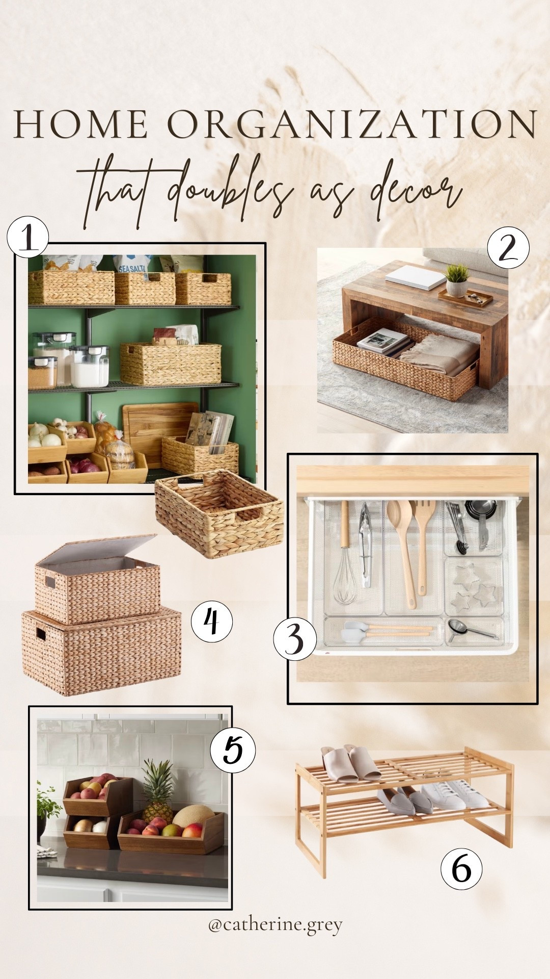 Home organization that doubles as decor! On sale for Memorial Day Weekend 

@thecontainerstore #ad #sponsored