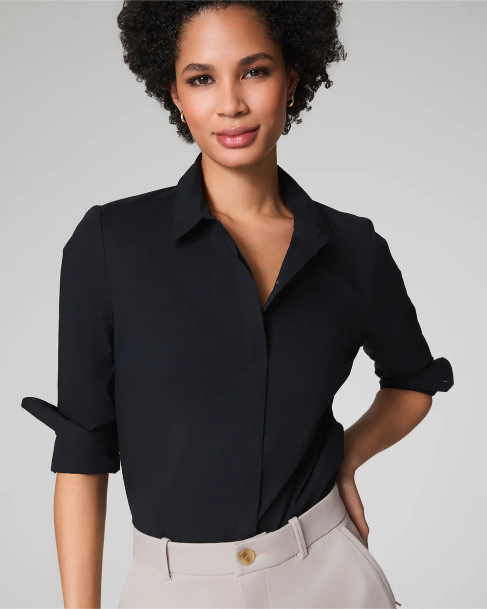 SPANX® Poplin No-Gape Tailored Shirt | Spanx