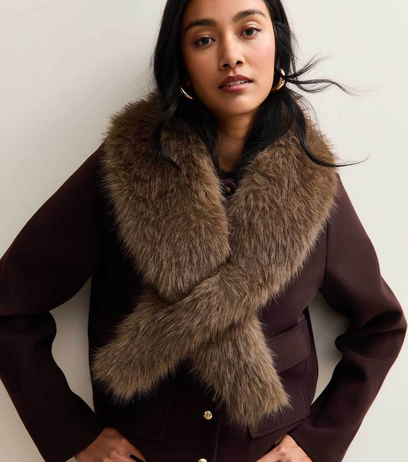 Mink Faux Fur Stole Scarf | New Look | New Look (UK)