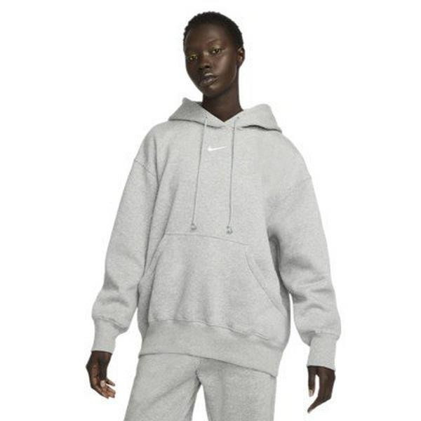 Women's Nike Sportswear Phoenix Fleece Hoodie XSmall Dk Grey Heather/Sail | Scheels Sports