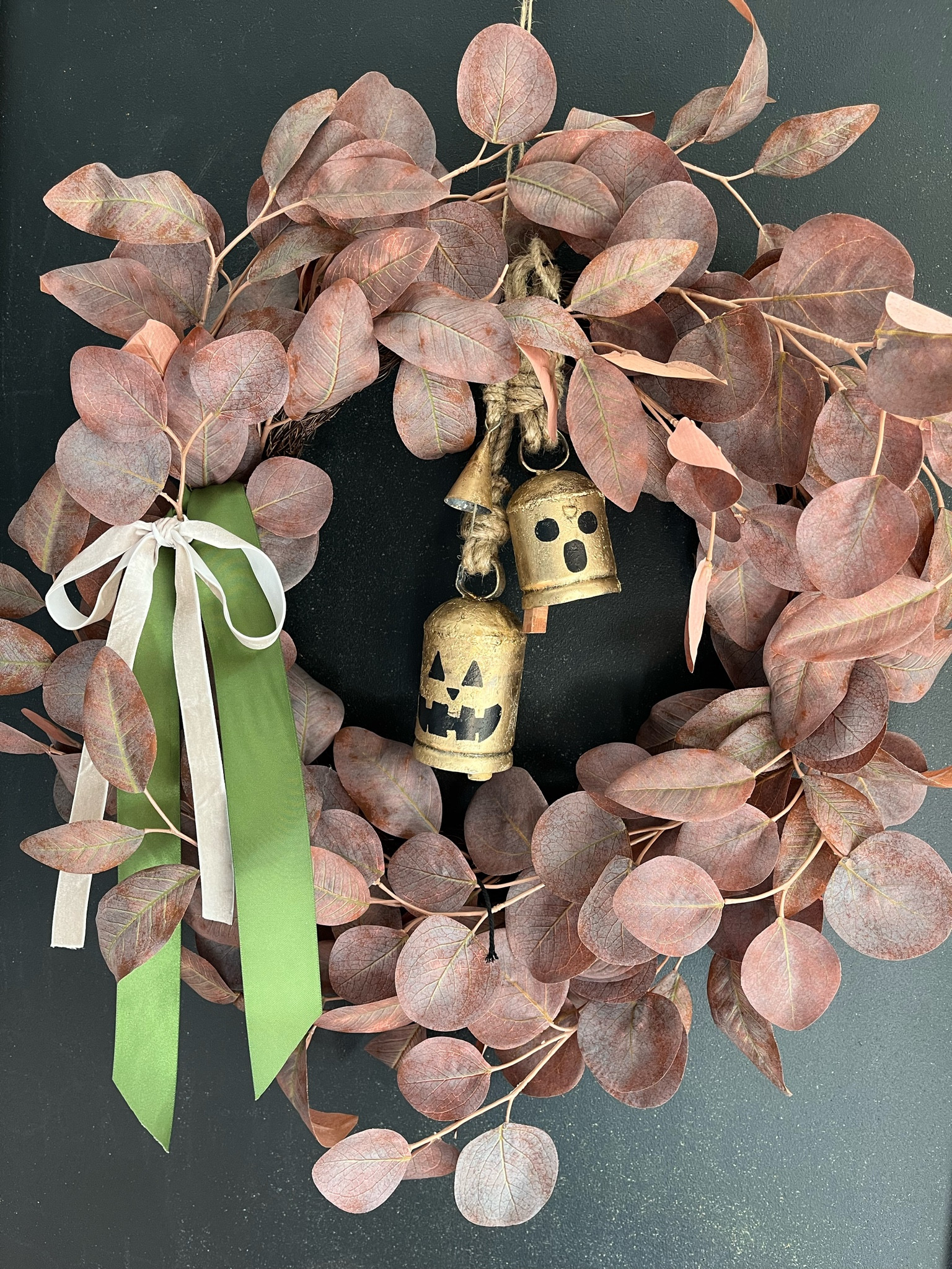 Spooky cute Halloween decor, Halloween inspo, DIY decor, Halloween decorations .  Gold bells, Chalk marker

#LTKHalloween