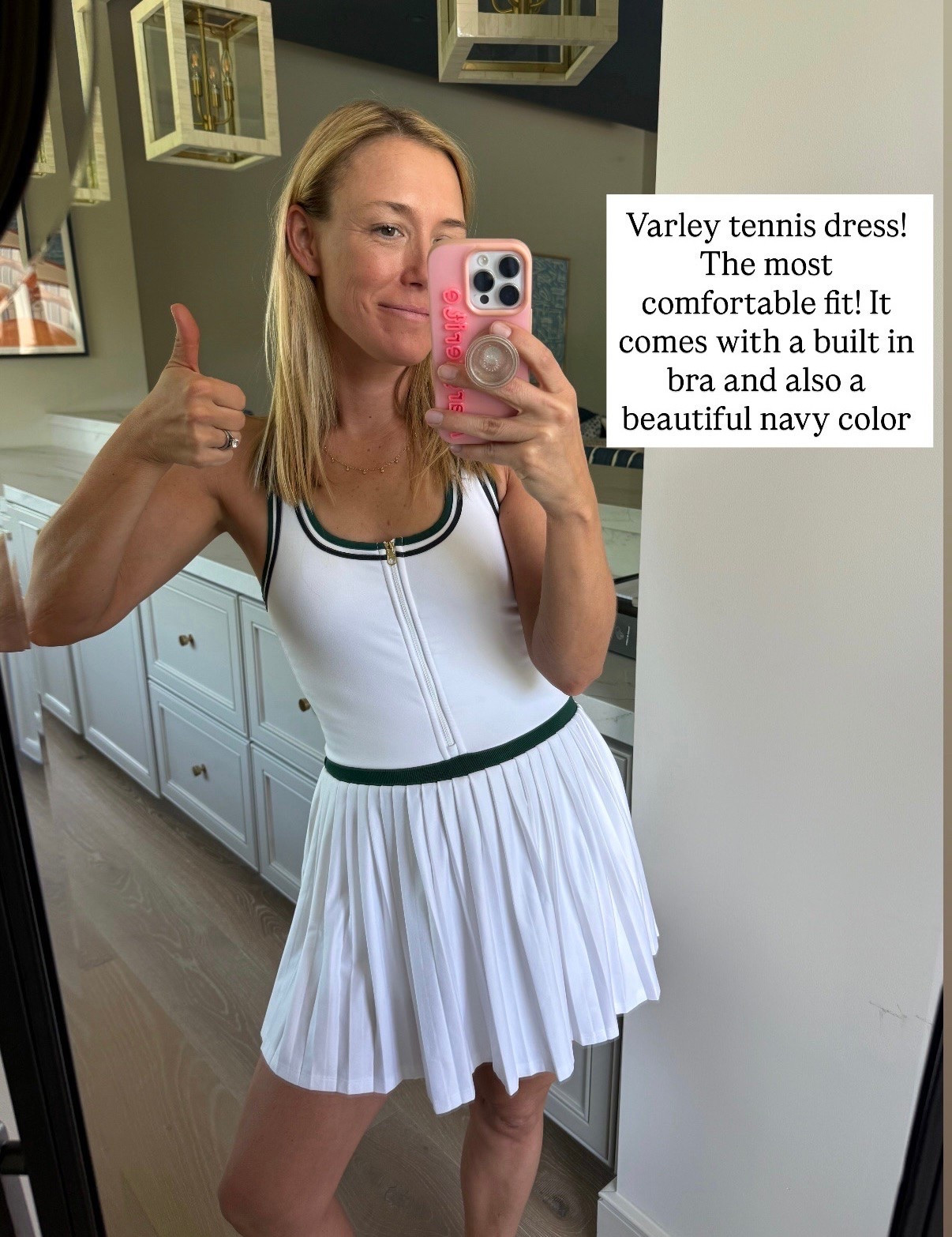 Varley court dress: the best athleisure dress do summer! Wearing a small