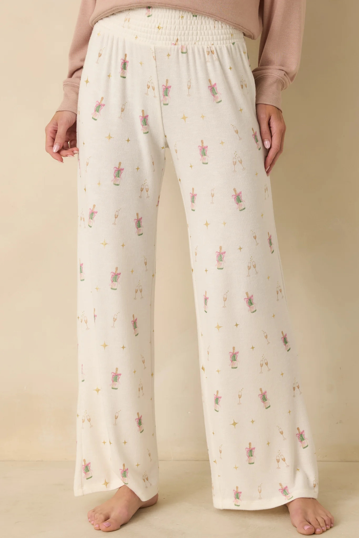 Z Supply Ivory Dawn Champs Pants | Red Dress