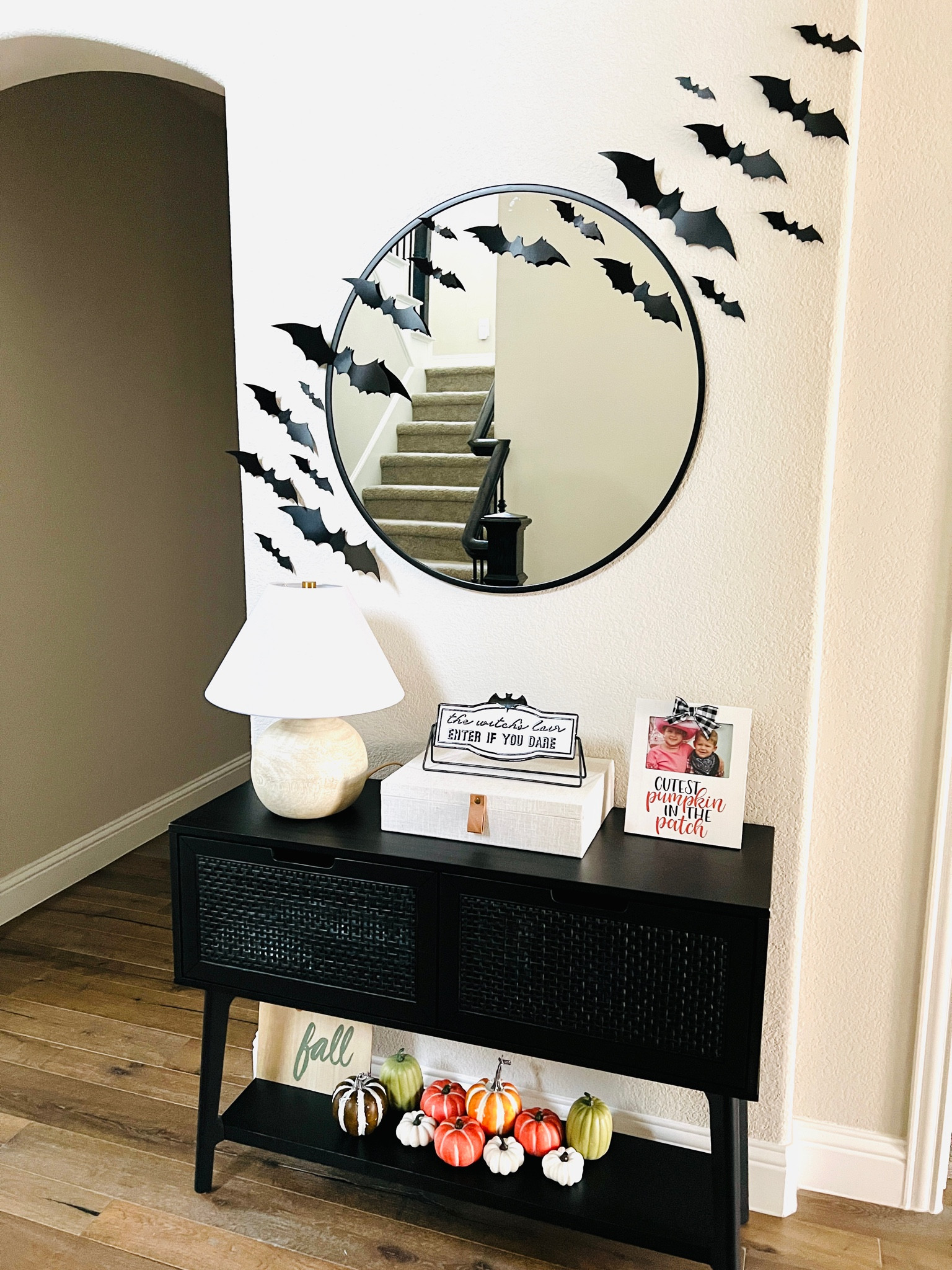 Halloween entry decor! Bats make it all better! 

#LTKhome #LTKHalloween #LTKSeasonal