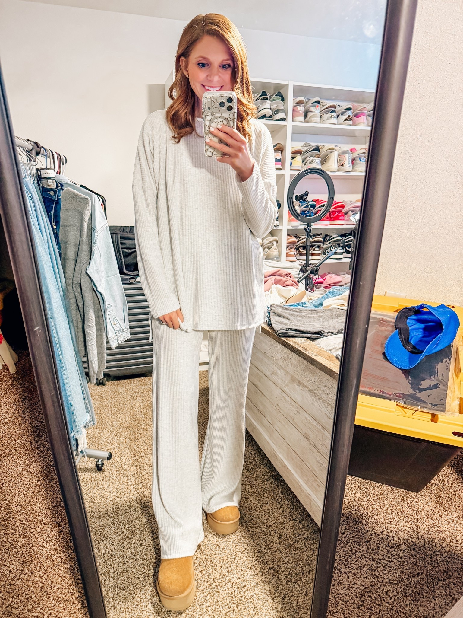 Ribbed set size small pants fit like an XS 

#LTKootd #LTKgrwm #LTKSeasonal