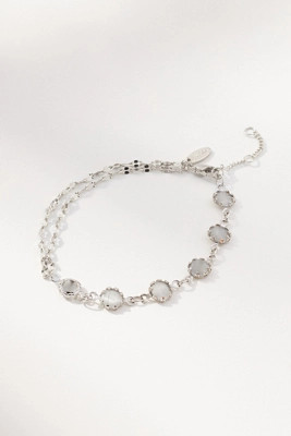 Half & Half Stone Bracelet | Anthropologie (US)