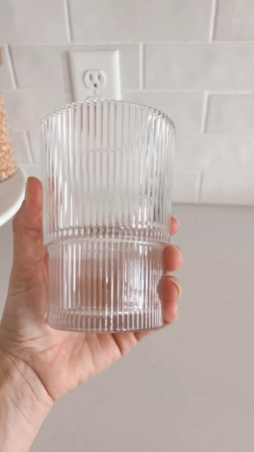 Atwell Stackable Ribbed Drink Glasses
