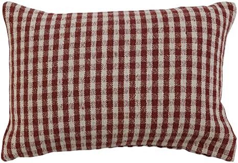 Creative Co-Op Woven Recycled Cotton Blend Lumbar, Red and White Pillow Covers, 24" L x 16" W x 0... | Amazon (US)